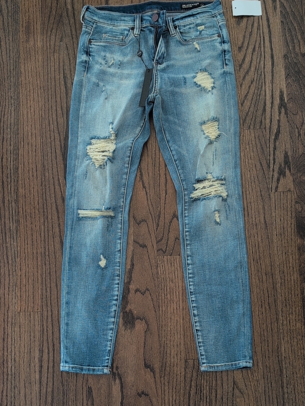 Blank NYC Light Blue Ripped Skinny Jeans